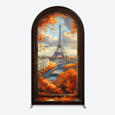 Aperturee - Aperturee Window Maple Scene Eiffel Tower Birthday Arch Backdrop